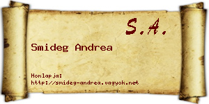 Smideg Andrea névjegykártya