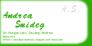 andrea smideg business card